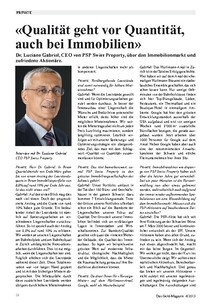 «Qualität geht vor Quantität, auch bei Immobilien»