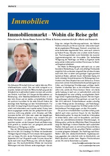 Immobilienmarkt - Wohin die Reise geht
