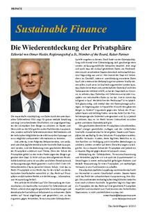 Die Wiederentdeckung der Privatsphäre