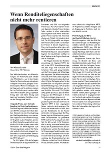 Wenn Renditeliegenschaften nicht mehr rentieren