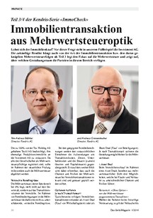 Immobilientransaktion aus Mehrwertsteueroptik