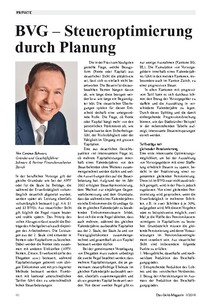 BVG  Steueroptimierung durch Planung