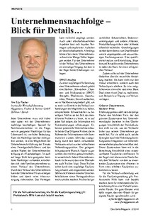 Unternehmensnachfolge  Blick für Details