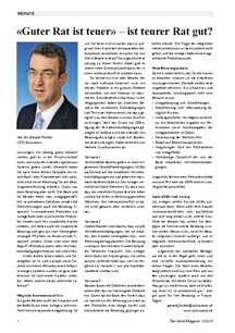 Anlageberatung: «Guter Rat ist teuer»  ist teurer Rat gut?