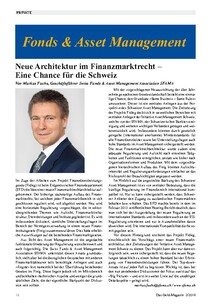 Neue Architektur im Finanzmarktrecht