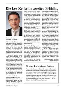 Lex Koller im zweiten Frühling: Nein zu den Motionen Badran