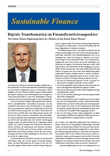 Digitale Transformation im Finanzdienstleistungssektor
