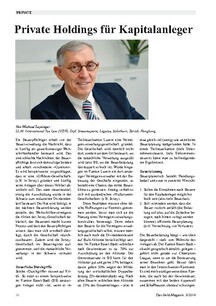 Private Holdings für Anleger