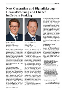 Digitalisierung im Private Banking