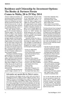 The Henley &amp; Partners Forum on Residence and Citizenship