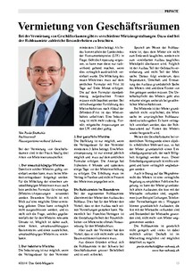 Vermietung von Geschäftsräumen