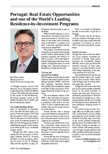 Portugal: Real Estate Opportunities and one of the World’s Leading Residence-by-Investment Programs