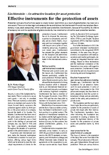 Liechtenstein – An attractive location for asset protection