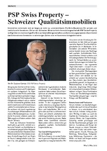 PSP Swiss Property – Schweizer Qualitätsimmobilien