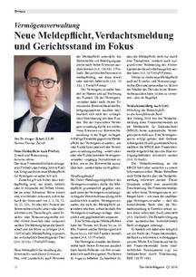 Neue Meldepflicht, Verdachtsmeldung und Gerichtsstand im Fokus