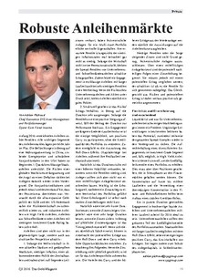 Robuste Anleihenmärkte