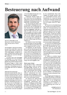 Besteuerung nach Aufwand