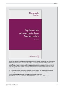 System des schweizerischen Steuerrechts