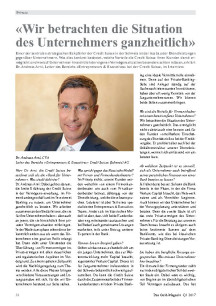 «Wir betrachten die Situation des Unternehmers ganzheitlich»