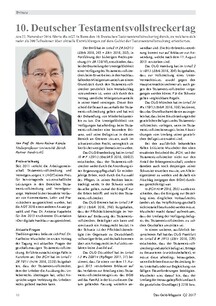 10. Deutscher Testamentsvollstreckertag