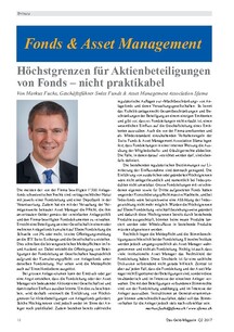 Höchstgrenzen für Aktienbeteiligungen von Fonds – nicht praktikabel
