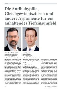 Die Antibabypille, Gleichgewichtszinsen und andere Argumente für ein anhaltendes Tiefzinsumfeld