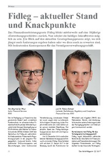 Fidleg – aktueller Stand und Knackpunkte