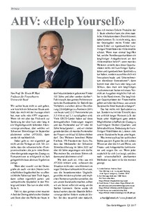 AHV: &quot;Help Yourself&quot;