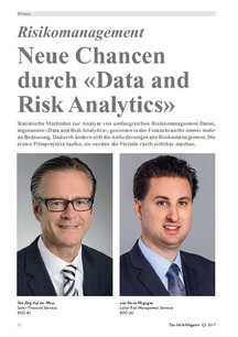Risikomanagement: Neue Chancen durch «Data and Risk Analytics»