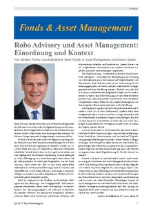 Robo Advisory und Asset Management