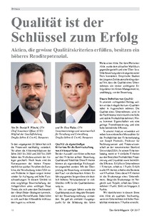 Qualität bei Aktien: Der Schlüssel zum Erfolg