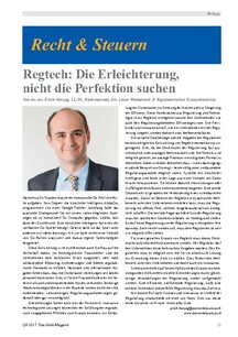 Regtech: Die Erleichterung, nicht die Perfektion suchen