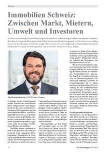 Immobilien Schweiz: Zwischen Markt, Mietern, Umwelt und Investoren