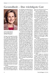 Gesundheit – Das wichtigste Gut