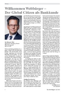 Global Citizen als Bankkunde