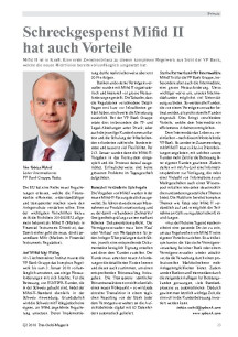 Schreckgespenst Mifid II hat auch Vorteile