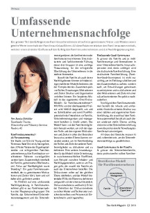 Umfassende Unternehmensnachfolge