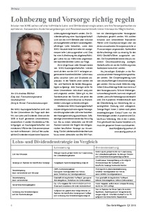 Lohnbezug und Vorsorge richtig regeln