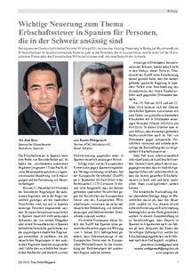 Neuerung in der spanischen Erbschaftssteuer