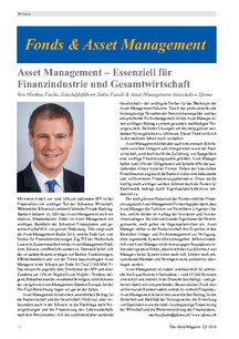 Asset Management – Essenziell für Finanzindustrie und Gesamtwirtschaft
