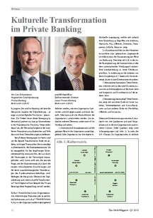 Kulturelle Transformation im Private Banking