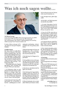 Was ich noch sagen wollte...