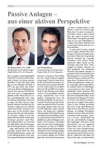 Passive Anlagen  – aus einer aktiven Perspektive
