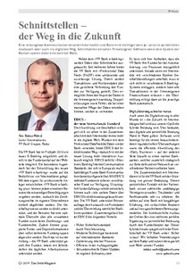 Schnittstellen – der Weg in die Zukunft für Intermediär und Bank