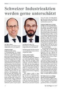 Schweizer Industrieaktien werden gerne unterschätzt