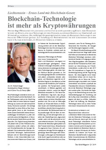 Blockchain-Technologie ist mehr als Kryptowährungen