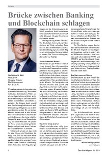 Brücke zwischen Banking und Blockchain schlagen