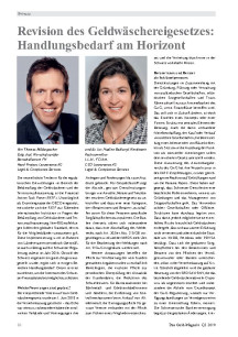 Revision des Geldwäschereigesetzes: Handlungsbedarf am Horizont