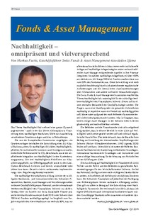 Nachhaltigkeit – omnipräsent und vielversprechend