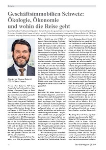 Geschäftsimmobilien Schweiz: Ökologie, Ökonomie und wohin die Reise geht